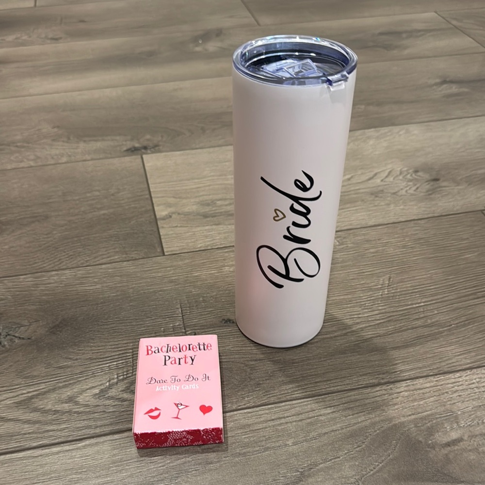 Bride Tumbler and Bachelorette Party Game Set